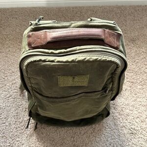 GORUCK GR1 HERITAGE WAXED CANVAS WITH RED WING LEATHER - OLIVE 26L